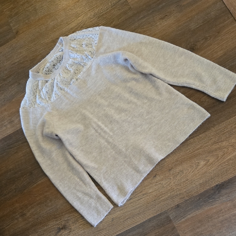 Express Lace Yoke Sweater